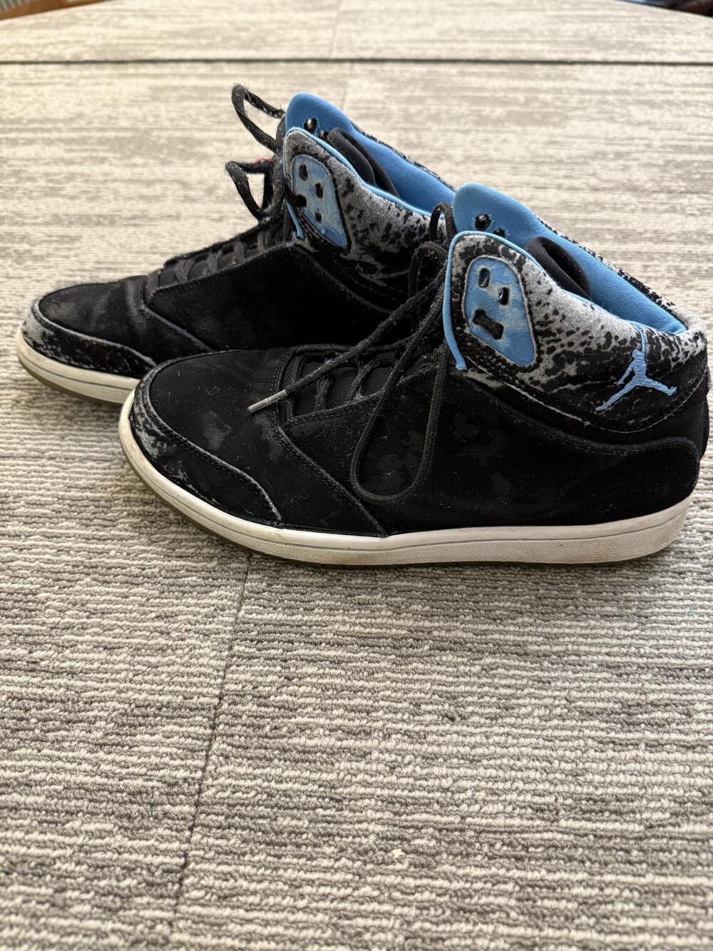 Air Jordan 1 Ultra High Shoes Mens Size 8 Black Blue 881434-002 Basketball Retro